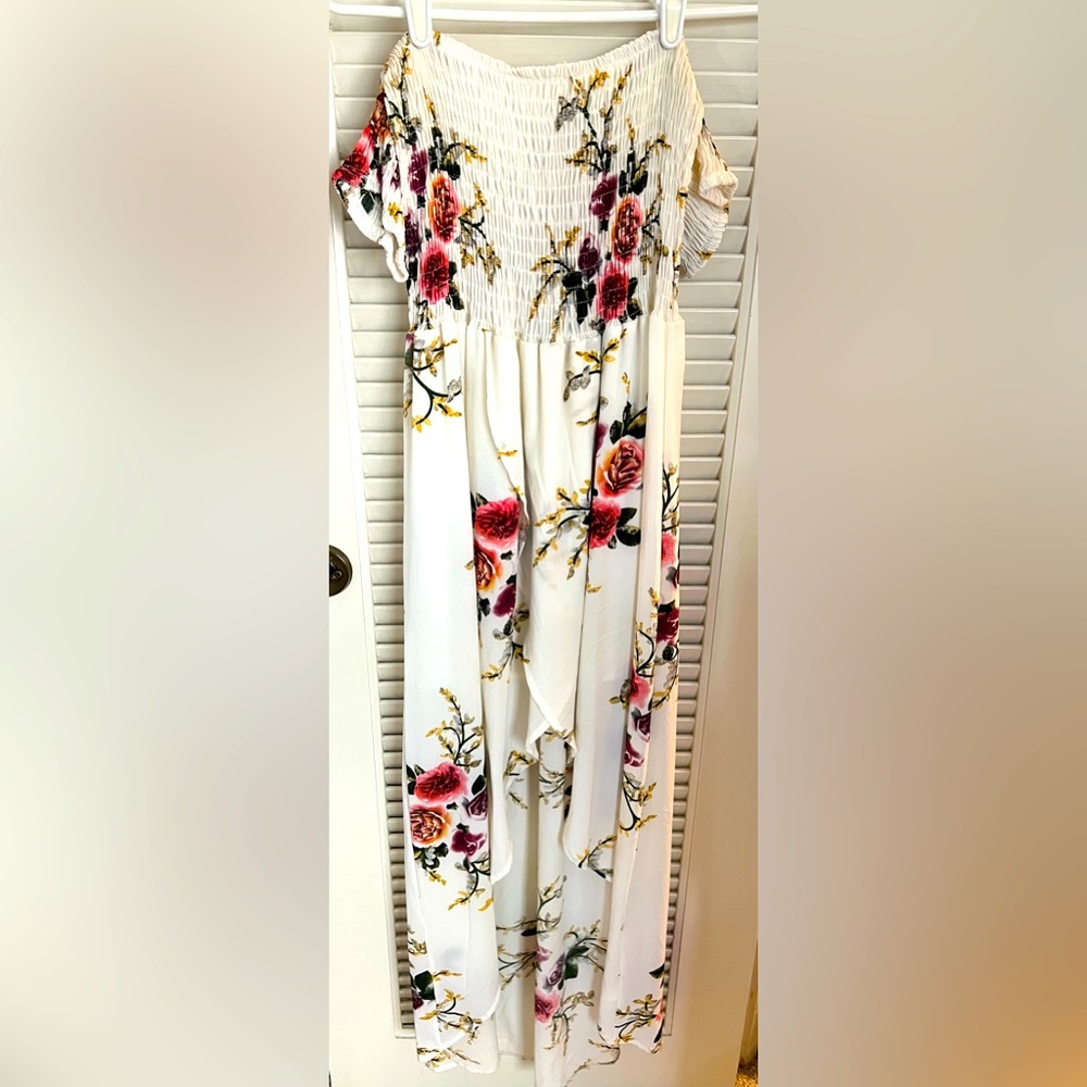 Off the shoulder Flowy Floral Dress